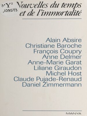 cover image of Nouvelles du temps et de l'immortalité